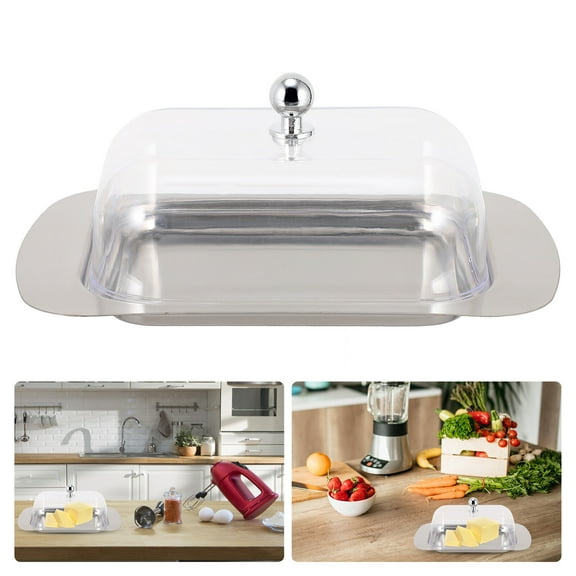 Omeite Stainless steel bread box butter box