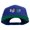 Royal, variant on Colorful Funky Logo Embroidered Wool Blend Prostyle Snapback - Navy OSFM