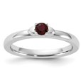 thumbnail image 4 of Auriga 925 Sterling Silver Garnet Ring for Women Size- 7, 4 of 6