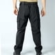 thumbnail image 4 of Pantalones de trabajo para hombre, de color liso, con cordón, cintura elástica y múltiples bolsillos, 4 of 4
