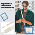 thumbnail image 7 of For iPad Pro 11 inch Case (2022/2021/2020/2018), 360 Rotating Shockproof Cover with Stand, Screen Protector, Shoulder Strap, Cream Navy, 7 of 7