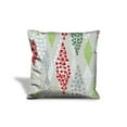 thumbnail image 4 of 17" X 17" Red Gray And White Zippered 100% Cotton Throw Pillow Cover, 4 of 5