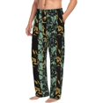thumbnail image 2 of Xecao Lilies Flowers Men's Straight Lounge Pajama Pants: The Ultimate in Comfortable Sleepwear, 2 of 9
