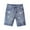 Sky Blue, variant on LYHaoo Boys Summer Casual Shorts Trendy High Street Distressed Denim Loose Fit Comfortable Elastic Waist For Daily Outdoor Travel Party Age 4 11 Summer Wear Sizes 4-5 Years Blue