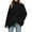 Black, variant on Winter Knit Turtleneck Pullover Sweater for Women – Soft Warm Casual Oversized Top for Cold Weather Comfort