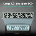 thumbnail image 2 of Calculadora TRULY 837A Pro de 12 dígitos con energía solar y batería, doble alimentación, 2 of 7