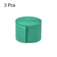 thumbnail image 3 of Uxcell Crepe Paper Streamer Decor 82ft Long 1.77 Inch Wide, Emerald Green 3 Pack, 3 of 5