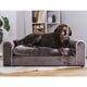 thumbnail image 1 of Sofá cama esponjosa para mascotas, mueble de madera, tapizado suave, calmante, es lavable con patas altas y almohadillas anti deslizantes, incluye cordón y almohadas decorativas. Elije moots, 1 of 11