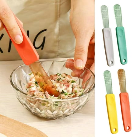 

suidie 5Pcs Dumpling Spoon Long Handle Non-slip Food Grade Chinese Dumpling Stuffing Shovel Kitchen Gadgets