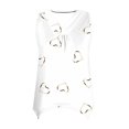 thumbnail image 4 of Débardeur pour Femmes, Blouse d'Été Décontractée Mode Ample Col en V Sans Manches, 4 of 5