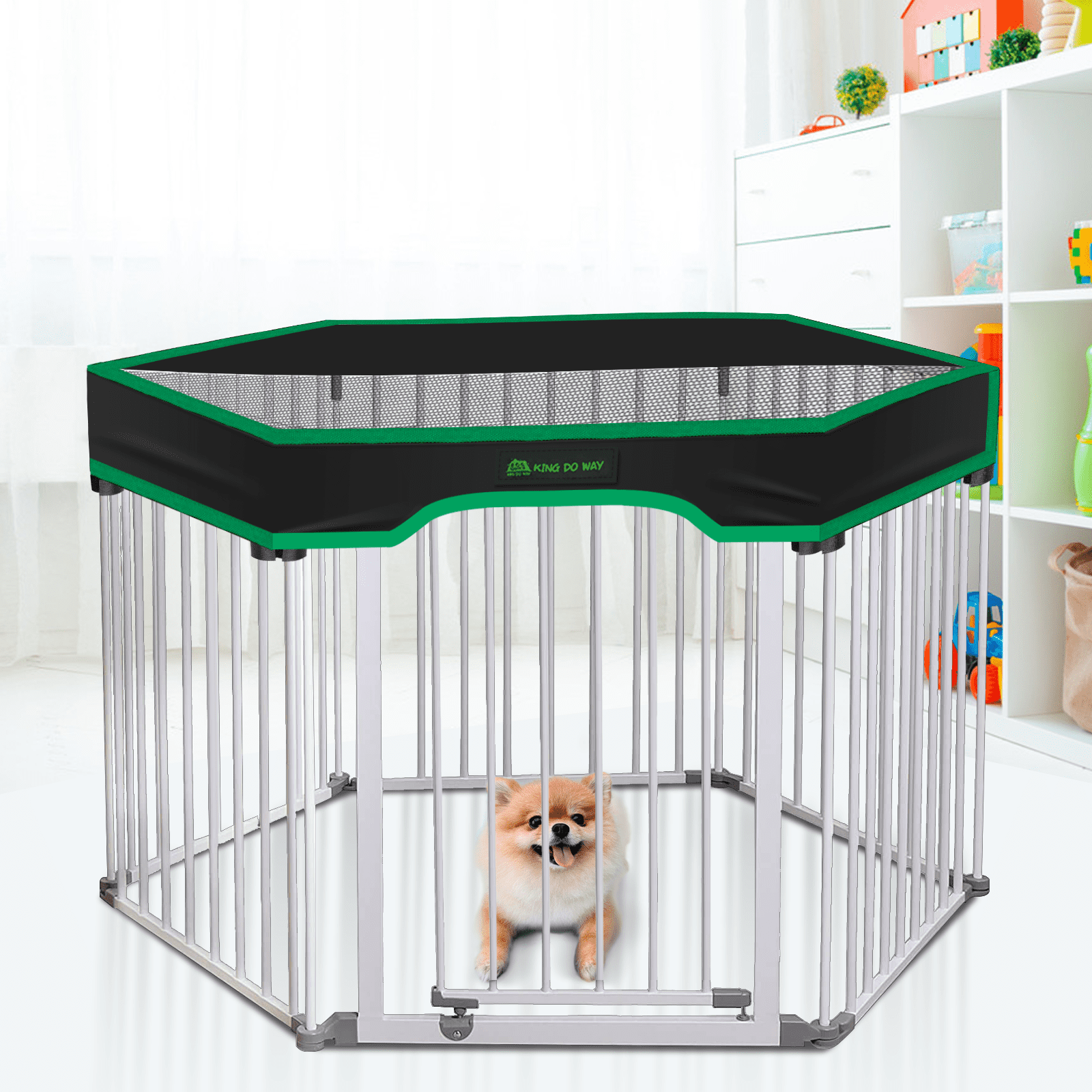 Fits Most 24 Inches Dog Play Pen Playpen Not Included Oiyeefo Pet Playpen Mesh Fabric Top Cover Play Pet Pen Provide Sun Protection for Pets and Prevent Escape 