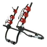 Heavy Duty Standard Bike Rack for Car, SUV, Hatchback Mount-Bicycle Carrier, Easy to Assemble/Install, Easy to Fold & Store- Tire & Frame Straps Included Trailer Hitch Lock, 2 Ratchet Straps Black