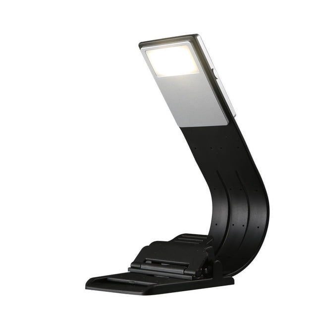 Jinsinto Libro luz LED lampara de lectura rechargeable, Luz de lectura con brillo adjustable