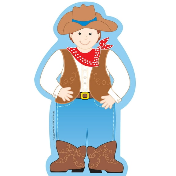 SHAPES ETC. Large Notepad - Cowboy