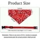 thumbnail image 2 of Collar para perros, pañuelo triangular ajustable para mascotas, collar con estampado floral, accesorios de disfraz para perros pequeños y medianos (rojo), 2 of 5