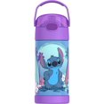 thumbnail image 1 of Bouteille isolée à pression de 12 Oz avec paille Funtainer de Thermos, Point, 1 of 5