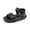 Black, variant on REDARER Girls Sandals for Toddlers and Kids Comfortable Casual Party Wear Breathable Soft Sole Everyday Footwear,3.5-4 Years