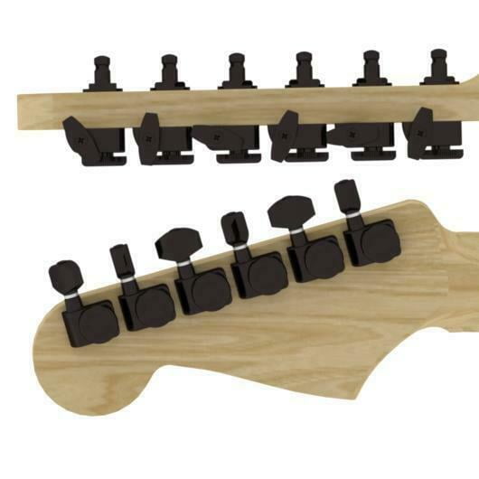 Hipshot® Locking Guitar Tuners~Fender® Directrofit~2 PIN~6 Inline~Black~21:1~New