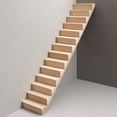 thumbnail image 6 of Kokiya 1/12 Dollhouse Unpainted Staircase Stair Stringer Step Model for scape, 6 of 9