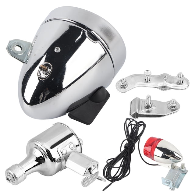 Kit de faros delanteros Jadeshay para bicicleta motorizada con generador de fricción 12V 6W