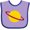 Lavender and Purple, variant on Inktastic Cute Saturn Boys or Girls Baby Bib
