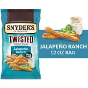 Snyder's of Hanover, Jalapeno Ranch Twisted Pretzel Sticks, 12 oz Bag