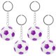 thumbnail image 1 of KAKOWELY 4 llaveros de fútbol con forma de balón deportivo, para mochilas, adornos colgantes, recuerdos de fiesta., 1 of 5