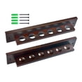 thumbnail image 1 of Soporte para tacos de billar Soledad de madera colgante para 6 palos, 1 of 9