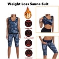 thumbnail image 4 of Sonducket Manténgase fresco y seco, entrenador de cintura transpirable, conjunto adelgazante, pantalones de Sauna para sudor, conjunto Uniforme atlético Numero 3, 4 of 6