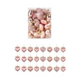 thumbnail image 2 of DwellJoy Valentine's Day Heart Ornaments, 24-Pack Heart Shaped Hanging Decorations for Romantic Party, Christmas Tree, Wedding, Glossy Matte Glitter Plastic Decorative Hearts, 2 of 9