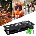 thumbnail image 6 of 12-Hole Acrylic Beer Cup Holder with Iron Fitting Black 110x290mm, 6 of 6