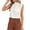 White, variant on Women Tank Tops Mock Neck Sleeveless Pleated Camisole Summer Causal Loose Shirts, M