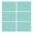 Turquoise Daisy Flower-1, variant on White Daisy Flower Black Lines Pattern Summer Placemats Table Placemats Set Of 4-Linen Kitchen Washable Placemats Table Mats 11.8"x17.7" Non-Slip Heat Resistant