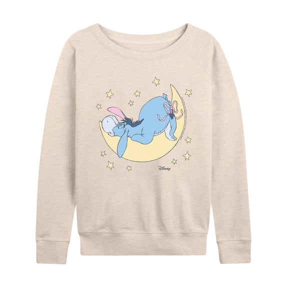Winnie The Pooh - Eeyore Moon - Women's French Terry Long Sleeve Pullover