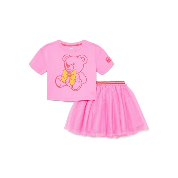 Valentine's Day Toddler Girls Graphic Crewneck Top and Skirt Set from Way to Celebrate, Sizes 12M-5T