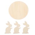 thumbnail image 2 of Rustic Wood Cake Stand, 8.3in Diameter, Perfect For Birthday Party Wedding With Raised Design, 2 of 8