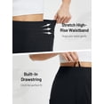 thumbnail image 6 of BALEAF Womens Travel Pants with 6 pockets Work Lightweight Stretch Ankle Petite Dressy Casual Golf Busniess Slacks Black M, 6 of 7
