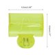 thumbnail image 2 of Cubiertas de cepillo de dientes cuadradas únicas de 1 pieza para viajar, plástico amarillo 2, 2 of 5