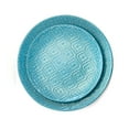 thumbnail image 3 of Elama Aqua Lily 16 Piece Luxurious Stoneware Dinnerware with Complete Setting for 4, 3 of 7