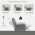 thumbnail image 4 of Power Recliner Chair With Adjustable Massage Function, Recliner Chair With Heating System For Living Room 38.1"(L) x 36.6"(W) x 40.5"(H), 4 of 9
