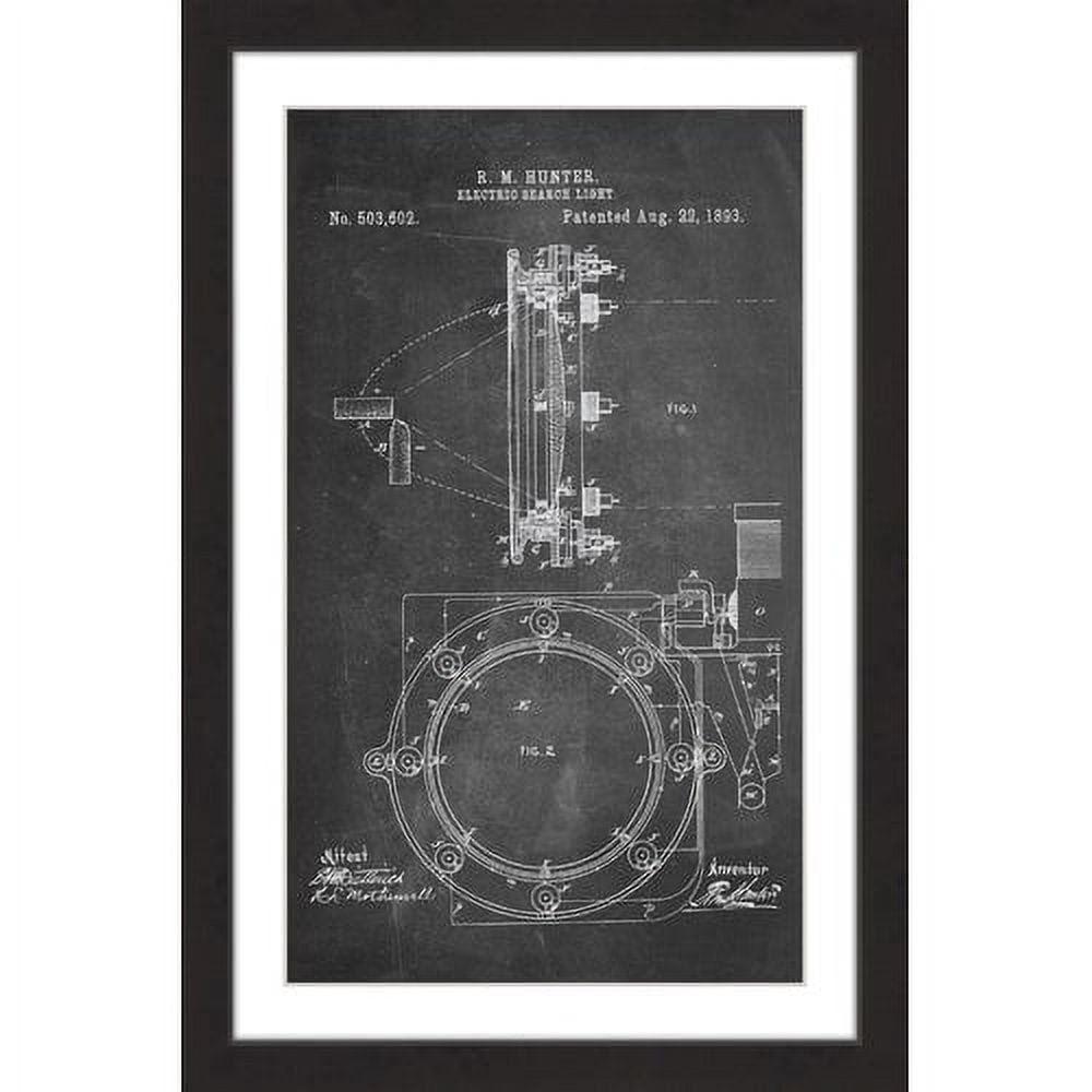 "Searchlight 1893 Chalk" Framed Painting Print