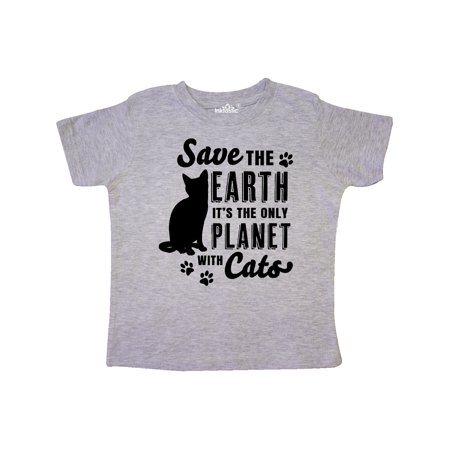 

Inktastic Save the Earth It s the Only Planet with Cats with Pawprints Gift Toddler Boy or Toddler Girl T-Shirt