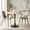 Natural, variant on 27.6" Walnut Round Dining Table - Mid-Century Modern Bistro Table for Small Spaces