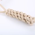 thumbnail image 5 of Juguete para cachorros de cuerda anudada blanca de 22 cm, adecuado para perros pequeños y medianos, un juguete para el cuidado dental de cachorros, hecho de algodón natural., 5 of 5