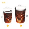 Cauagu Magma Fire Black Dragon for Laundry Basket,Collapsible Organizer