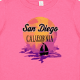 thumbnail image 4 of Inktastic San Diego California Watercolor Sunset Girls Baby T-Shirt, 4 of 5