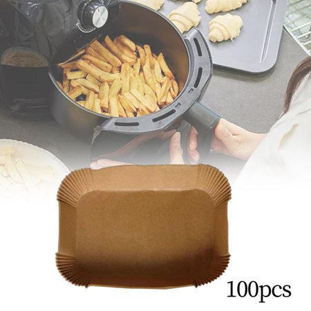 Waterproof ing Paper Non Stick Steamer mat Fryer Replacement Oilproof fryer 100pcs(22cmx14cm)