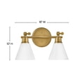 thumbnail image 3 of 51182HB Hinkley Lighting Arti - 2 Light Bath Vanity In Transitional Style-10 Inches Tall and 16 Inches Wide-Heritage Brass Finish, 3 of 10