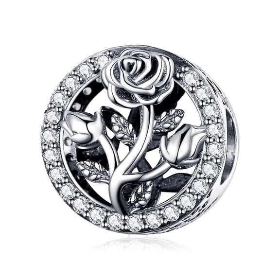 ROSIANNA 925 Sterling Silver Charm for Bracelets Rabbit Easter Egg Bead Charms Women Bracelet Charm