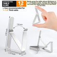thumbnail image 2 of Clipra Tablecloth Clips [USA Based Brand] - 12 Pack Stainless Steel, Rust Proof Table Clips for Home, Restaurants, Picnic, Party, Dining Tables - Fits Up to 1.8 Inch Thick Tables, 2 of 4